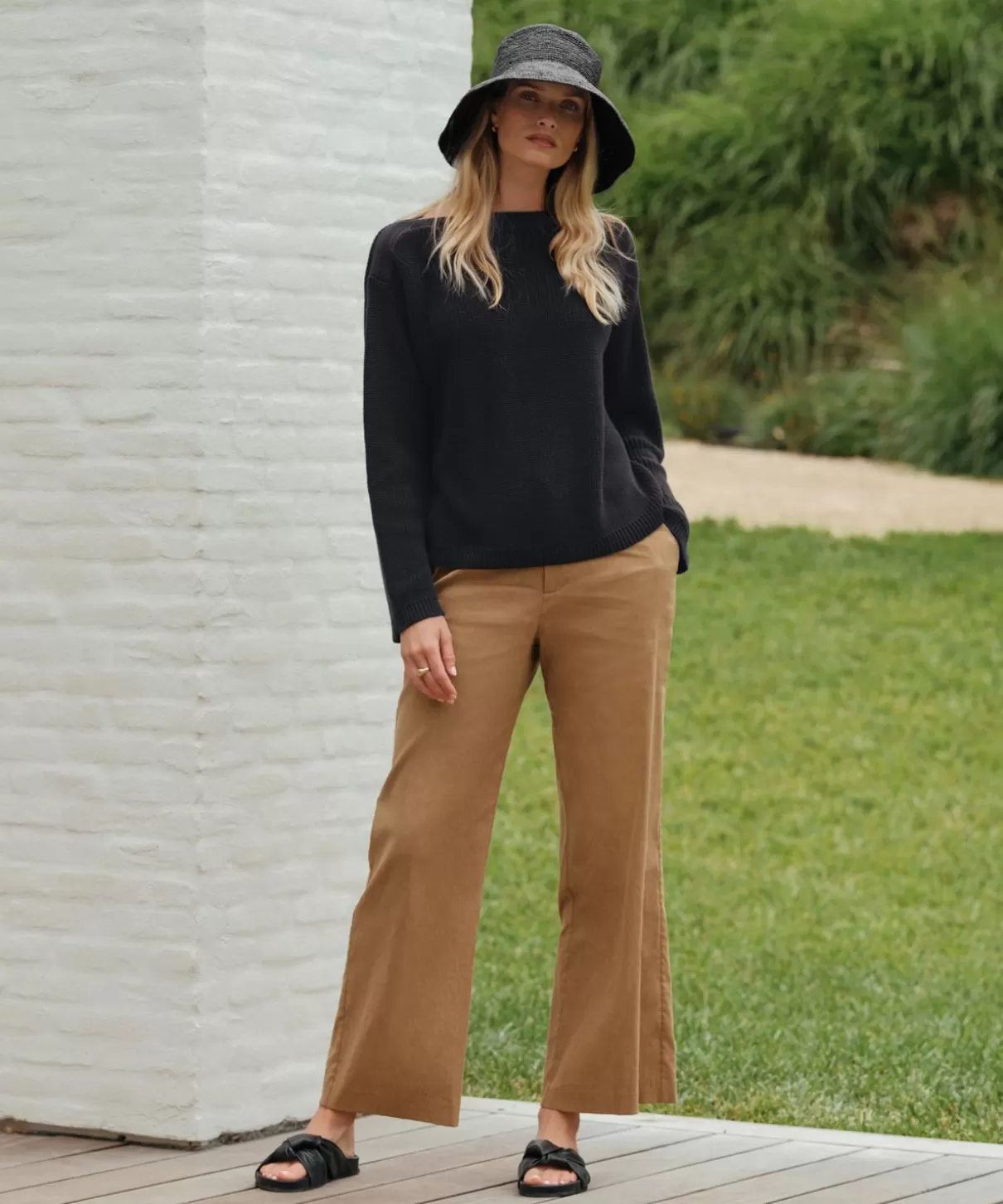 Women Jenni Kayne Cotton Boatneck Sweater