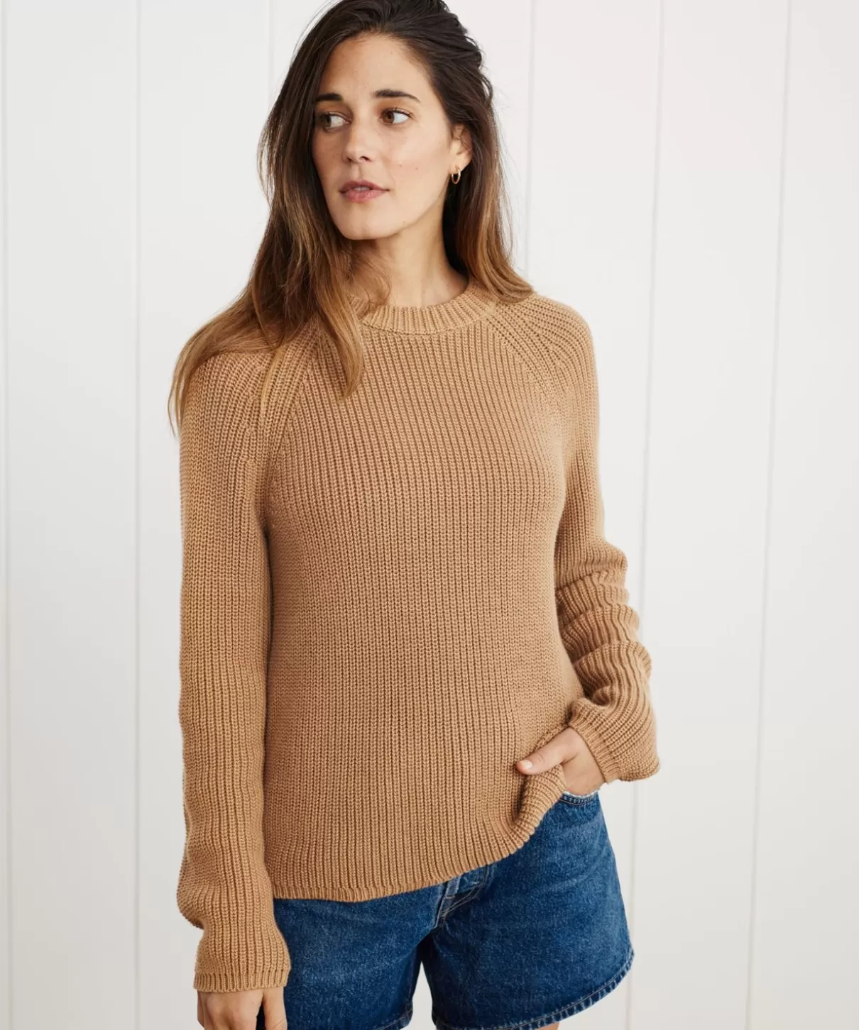 Women Jenni Kayne Cotton Fisherman Sweater