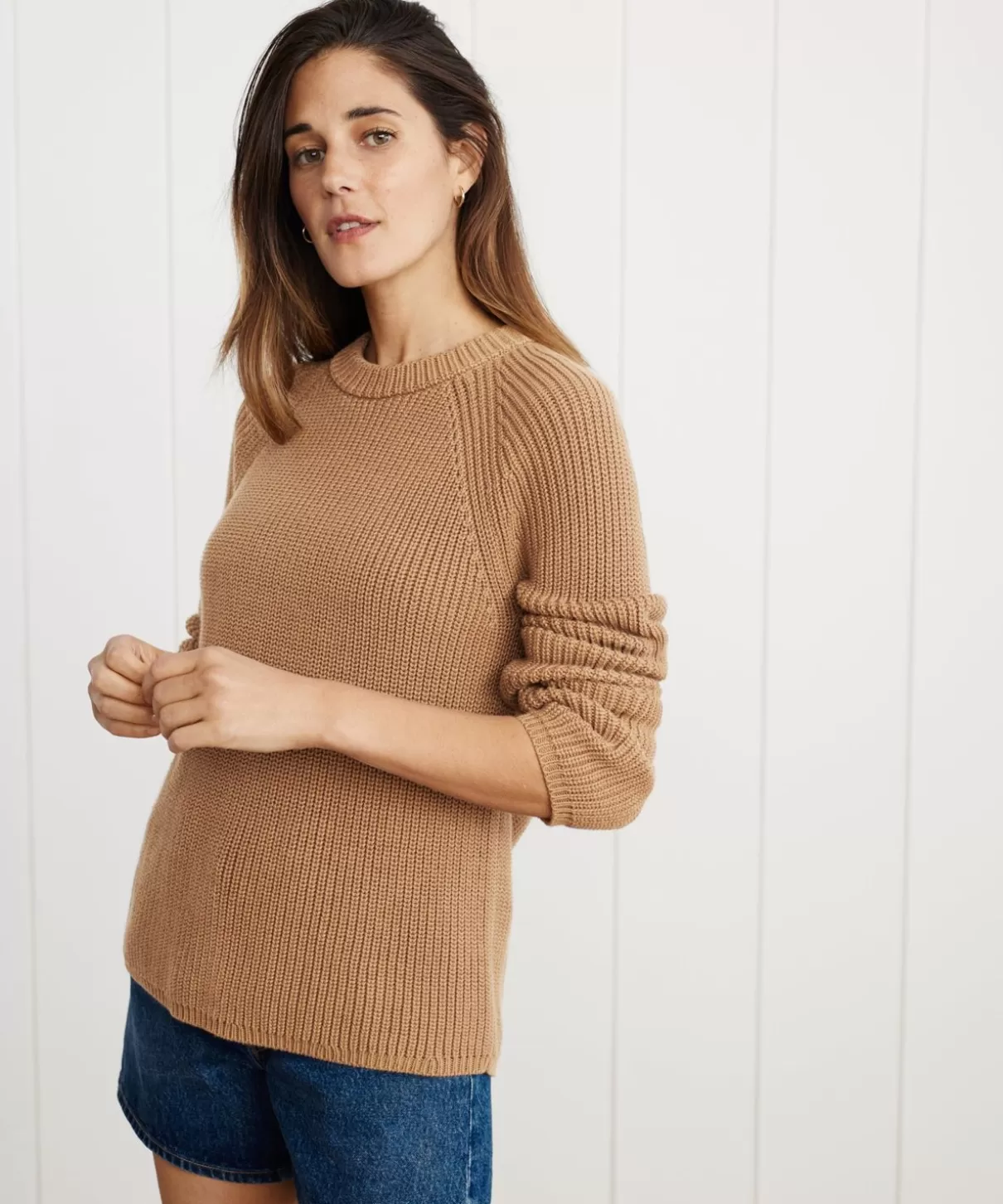 Women Jenni Kayne Cotton Fisherman Sweater
