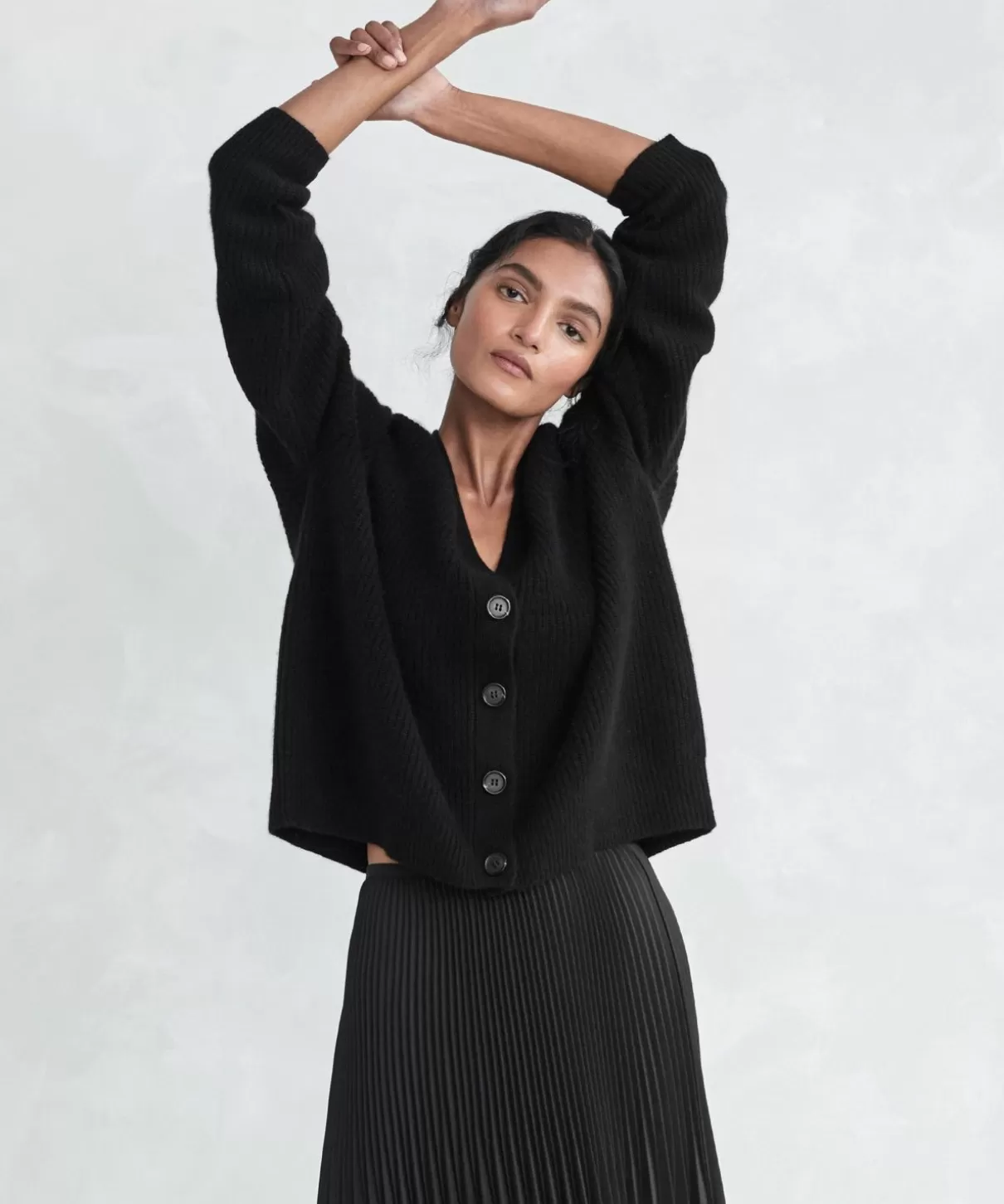 Women Jenni Kayne Cropped Cashmere Cocoon Cardigan