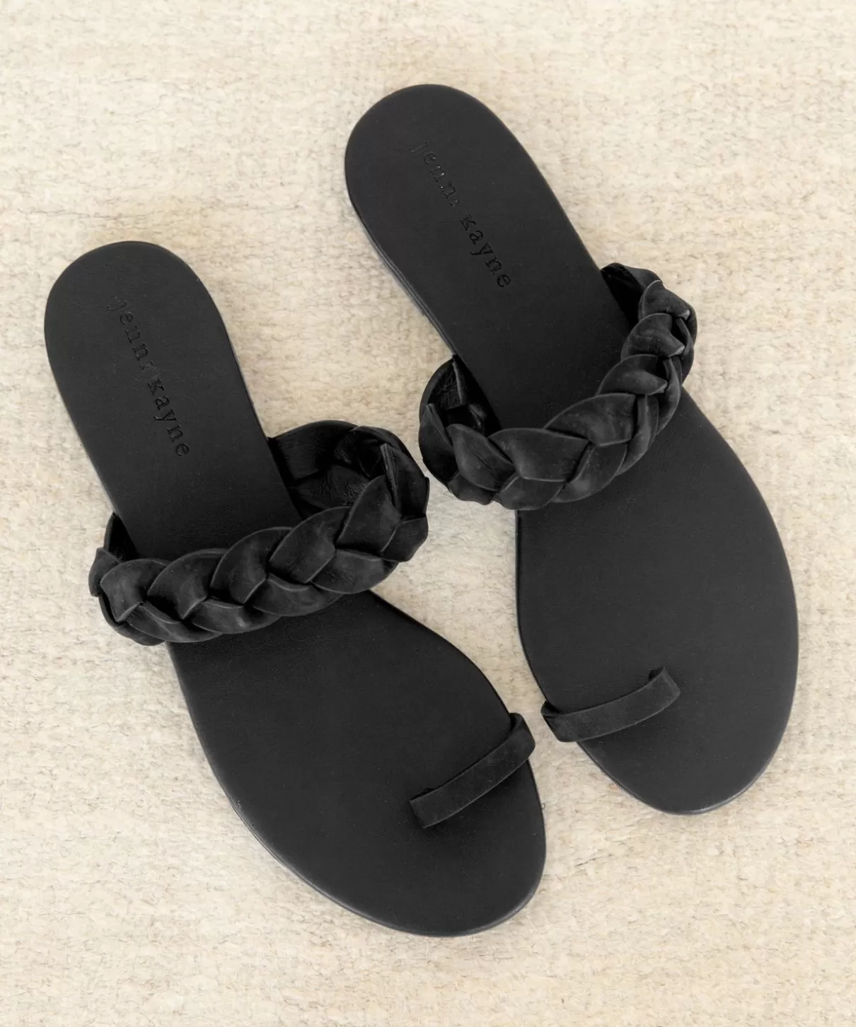Women Jenni Kayne Leather Braided Strap Sandal