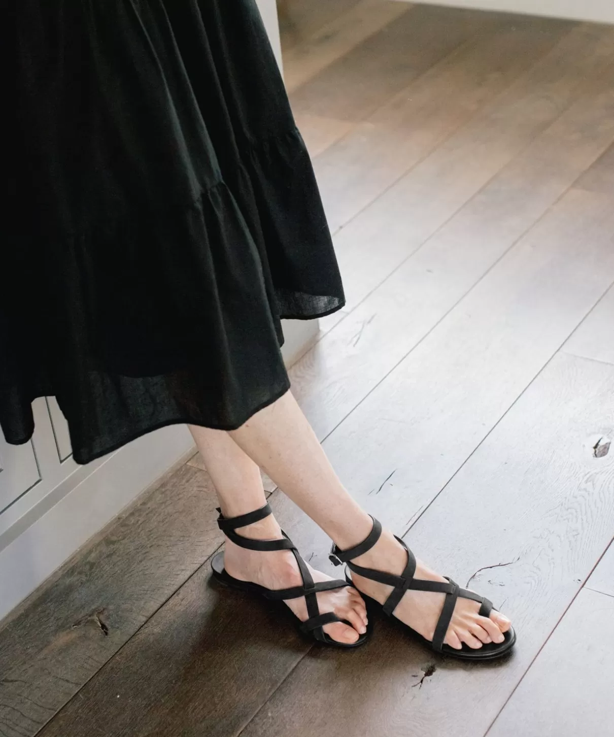 Women Jenni Kayne Oiled Leather Strappy Sandal