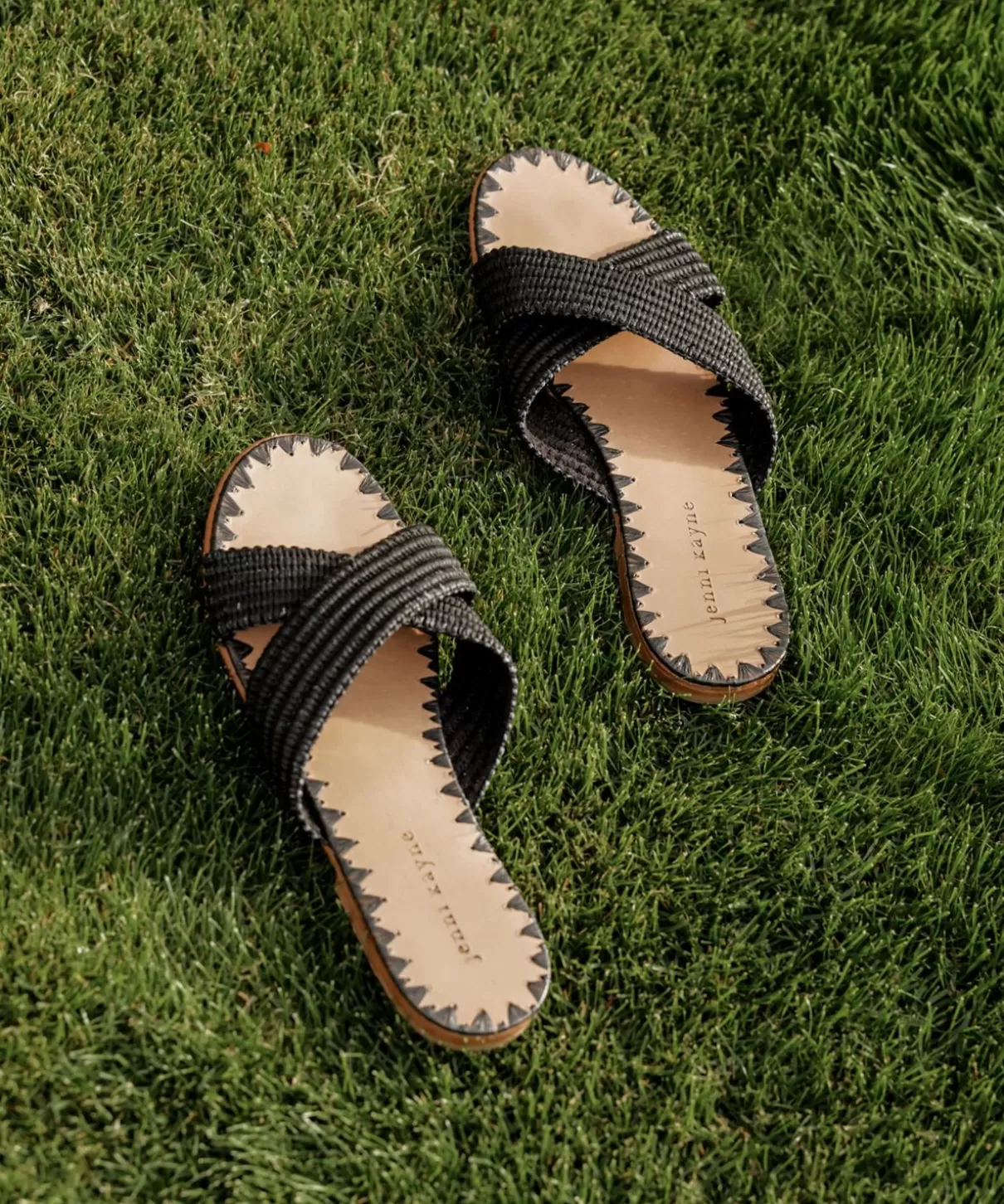Women Jenni Kayne Raffia Crossover Sandal
