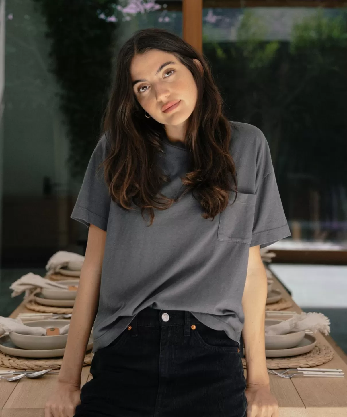 Women Jenni Kayne Vintage Pocket Tee